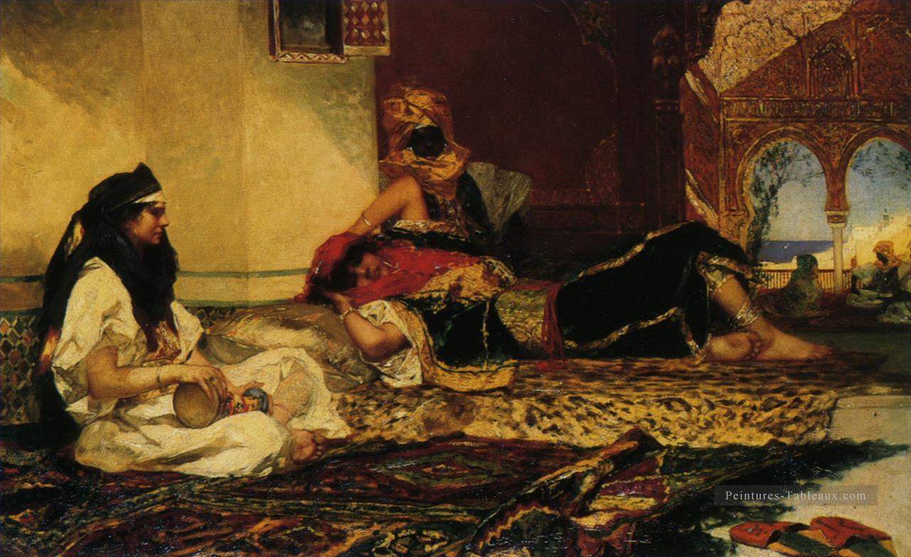 beautés sur le tapis Jean Joseph Benjamin Constant Orientalist Peintures à l'huile